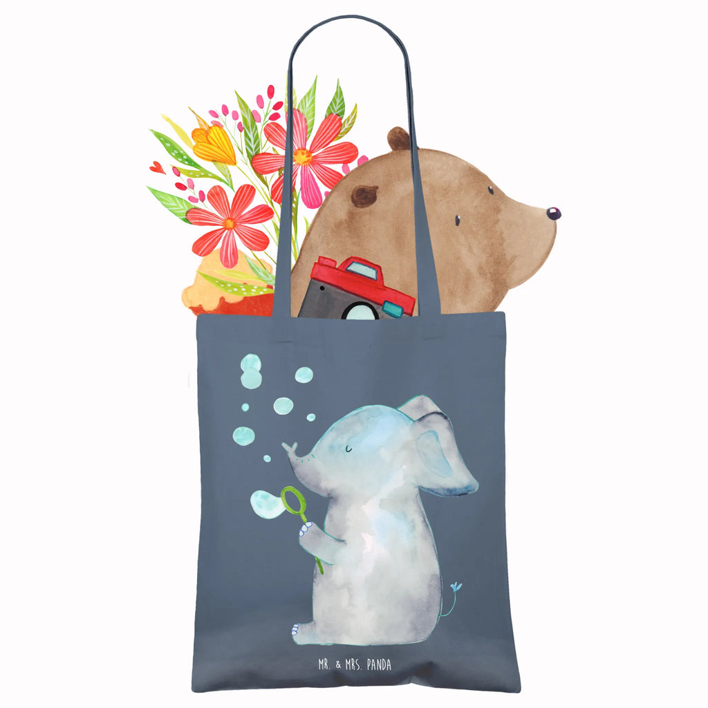 Tote bag elephant soap bubbles bag, cotton bag, cloth bag, shopping bag, shoulder bag, Carrier bag, jute bag, shopper, pouch, small animals, cute, funny, cute animal motives, hand drawn, small world, funny sayings, good mood, happy, gifts, gift ideas, special gifts, animal lover, card, soap bubbles, love, feeling. Home, Elephant, home, proof of love, elephants, proboscidean, love saying, pachyderm