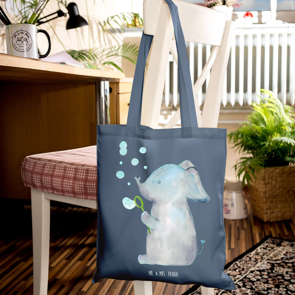 Tote bag elephant soap bubbles bag, cotton bag, cloth bag, shopping bag, shoulder bag, Carrier bag, jute bag, shopper, pouch, small animals, cute, funny, cute animal motives, hand drawn, small world, funny sayings, good mood, happy, gifts, gift ideas, special gifts, animal lover, card, soap bubbles, love, feeling. Home, Elephant, home, proof of love, elephants, proboscidean, love saying, pachyderm