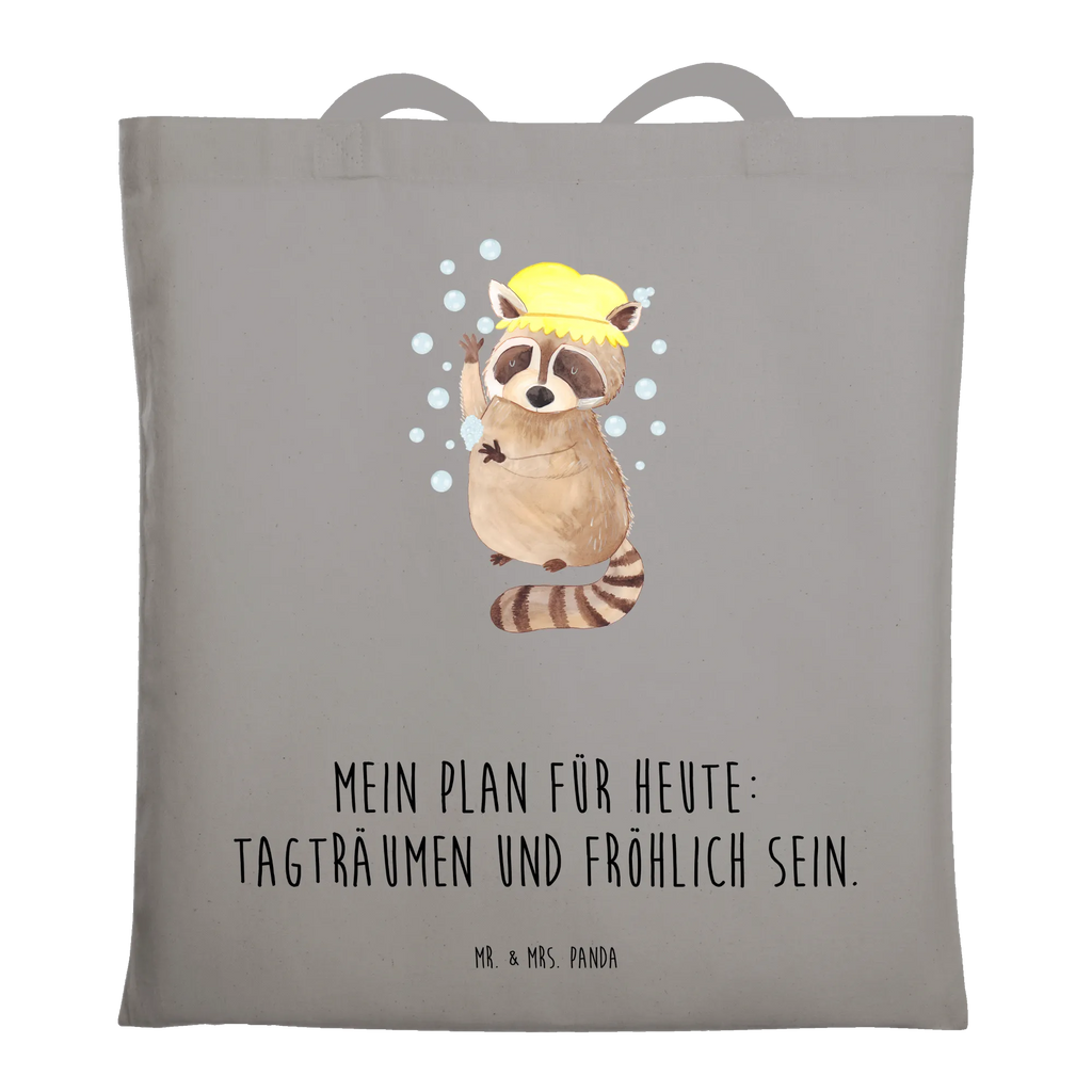 Tragetasche Waschbär Laptoptasche, Stoffbeutel, Shopper, Badetasche, Beutel, Strandtasche, Einkaufstüte, Jutebeutel, Beuteltasche, Stofftasche, Schultertasche, Tasche, Einkaufstasche, Jutetasche, Tragetasche, Umhängetasche, Tiermotive, Gute Laune, lustige Sprüche, Tiere, Tagträumen, Seifenblasen, Waschbär, waschen, Fröhlich, Plan