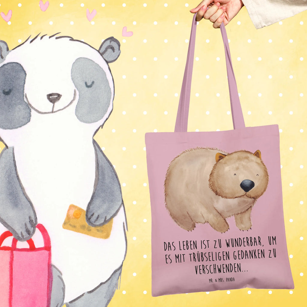 Tote bag Wombat cotton bag, jute bag, pouch, bag, Carrier bag, shopper, shoulder bag, cloth bag, shopping bag, small animals, cute, funny, cute animal motives, hand drawn, small world, funny sayings, good mood, happy, gifts, gift ideas, special gifts, animal lover, card, life is beautiful, Wombat, Australia, motivation, saying