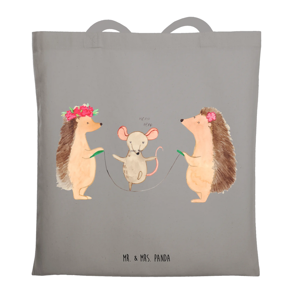 Tragetasche Igel Seilhüpfen Beuteltasche, Einkaufstüte, Stofftasche, Einkaufstasche, Stoffbeutel, Jutetasche, Shopper, Badetasche, Tasche, Laptoptasche, Jutebeutel, Tragetasche, Schultertasche, Strandtasche, Umhängetasche, Beutel, Tiermotive, Gute Laune, lustige Sprüche, Tiere, Kindergarten, Maus, Seilhüpfen, Kinder, Seilspringen, Igel