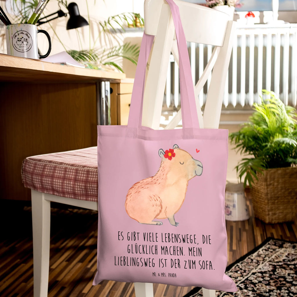 Tote bag Capybara flower shopper, shoulder bag, cotton bag, shopping bag, jute bag, pouch, cloth bag, Carrier bag, bag, small animals, cute, funny, cute animal motives, hand drawn, small world, funny sayings, good mood, happy, gifts, gift ideas, special gifts, animal lover, card