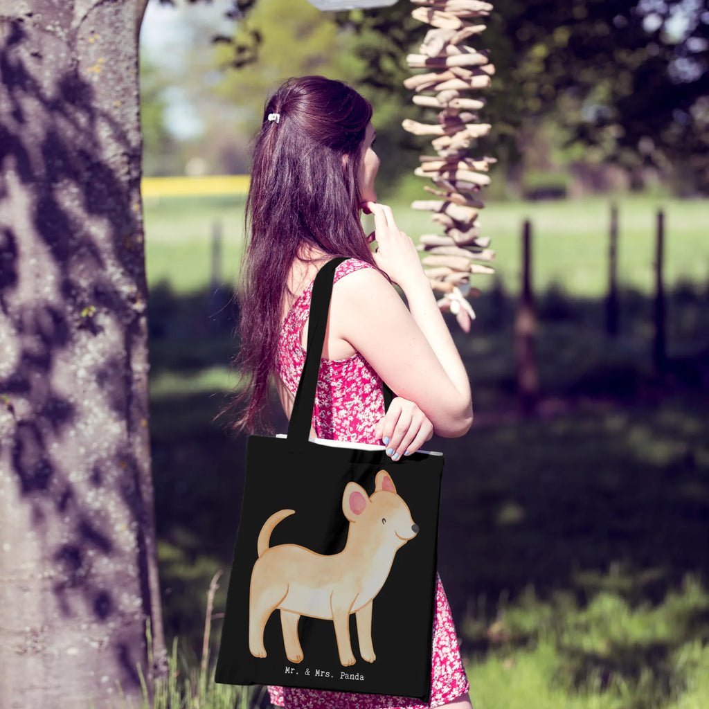 Tote bag Chihuahua moment Einkaufstüte, Beutel, Jutetasche, Stoffbeutel, Laptoptasche, Stofftasche, Tragetasche, Einkaufstasche, Beuteltasche, Tasche, Badetasche, Umhängetasche, Shopper, Strandtasche, Schultertasche, Jutebeutel, Hund, Hunderasse, Rassehund, Hundebesitzer, Geschenk, Tierfreund, Schenken, Welpe, Chihuahua