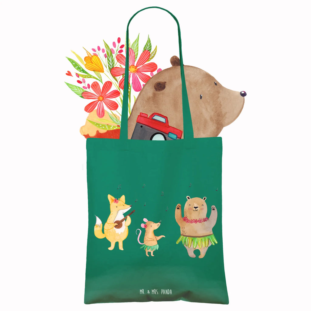 Tote bag forest animals Aloha Einkaufstasche, Stoffbeutel, Jutetasche, Tasche, Umhängetasche, Einkaufstüte, Strandtasche, Schultertasche, Beuteltasche, Badetasche, Beutel, Laptoptasche, Shopper, Tragetasche, Stofftasche, Jutebeutel, Tiermotive, Gute Laune, lustige Sprüche, Tiere, Tanzen, Hase, Bär, Musik, Wald, Lachen, Aloha, Leben, Igel, Waldtiere