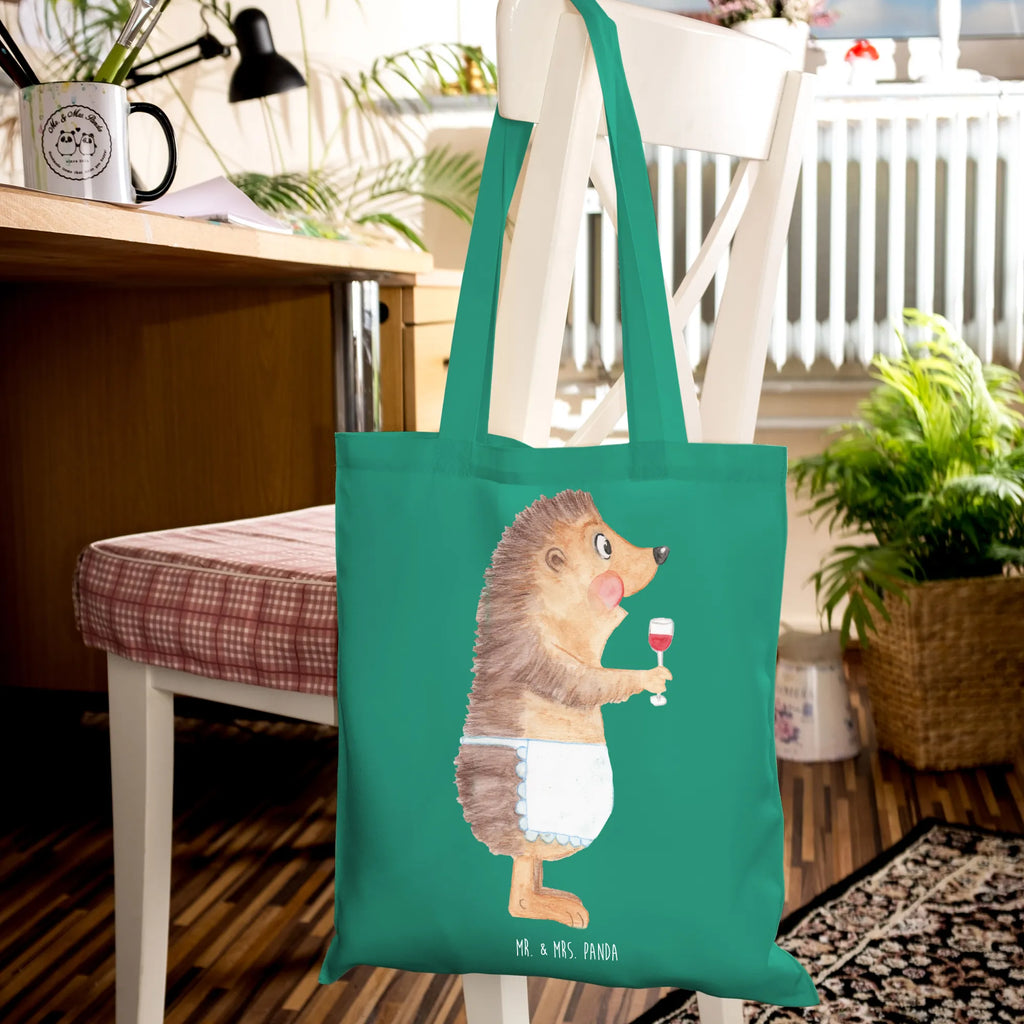 Tote bag Hedgehog wine Beuteltasche, Einkaufstüte, Umhängetasche, Strandtasche, Tragetasche, Laptoptasche, Badetasche, Stoffbeutel, Jutebeutel, Stofftasche, Shopper, Jutetasche, Tasche, Schultertasche, Einkaufstasche, Beutel, Tiermotive, Gute Laune, lustige Sprüche, Tiere, Rotwein, Wein trinken, Weißwein, Weinglas, Geschenk Weinliebhaber, Geschenk Weintrinker, Wein Deko, Igel, Wein Spruch