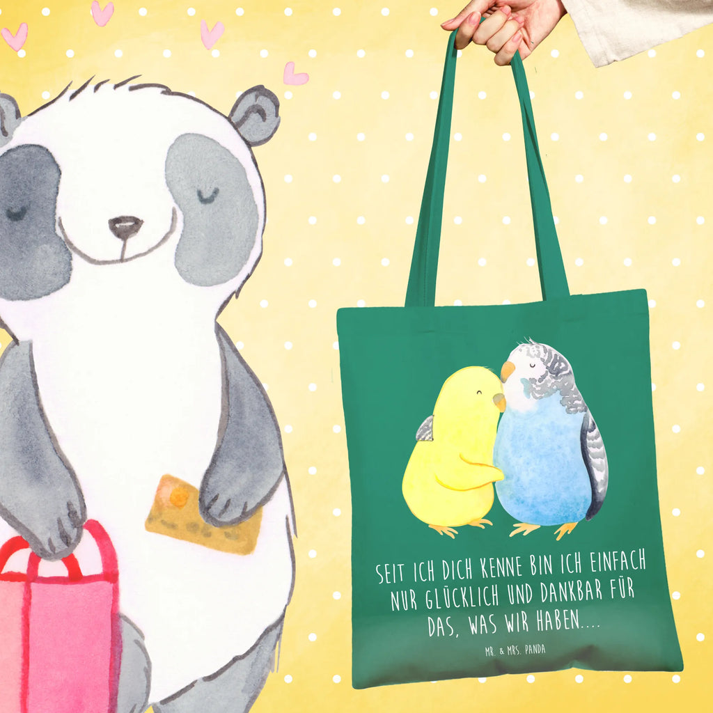 Tote bag Parakeets in love