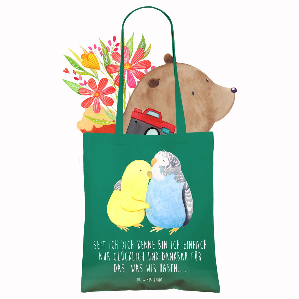 Tote bag Parakeets in love