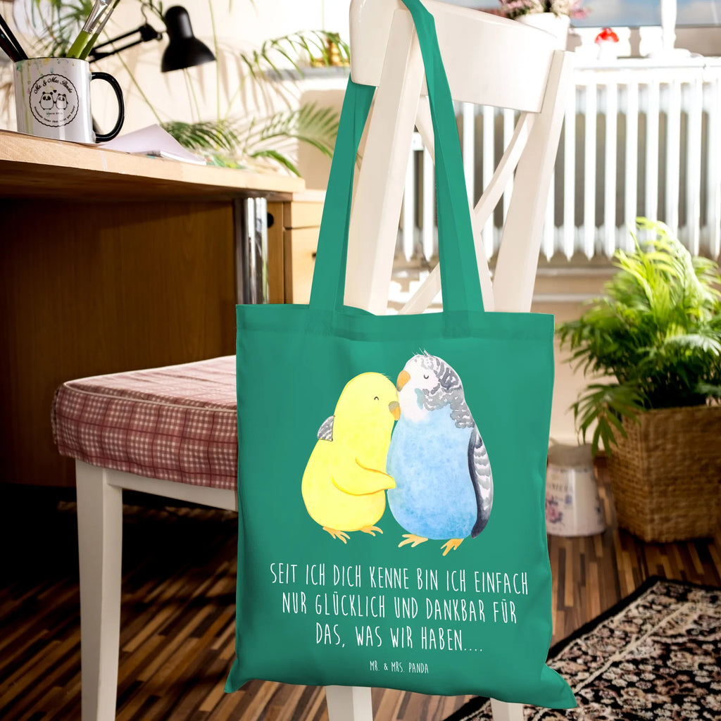 Tote bag Parakeets in love