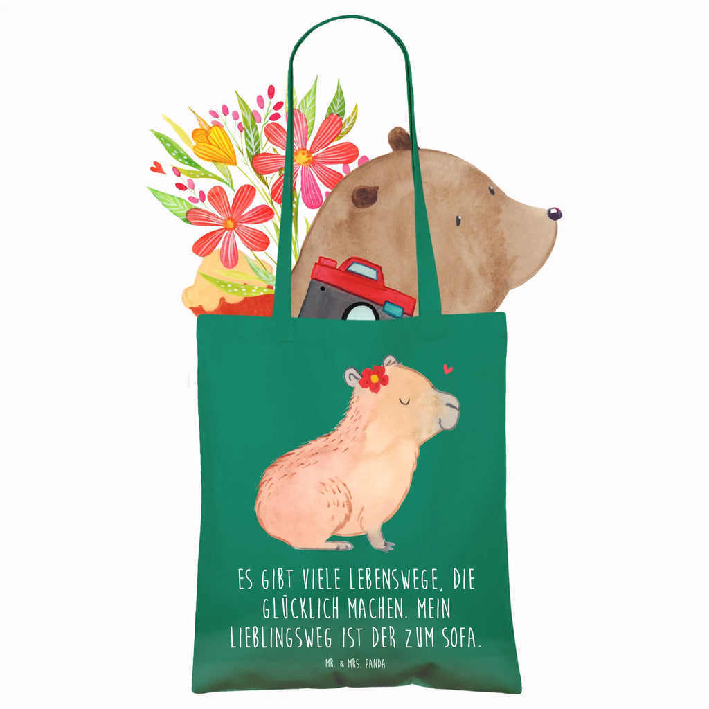 Tote bag Capybara flower shopper, shoulder bag, cotton bag, shopping bag, jute bag, pouch, cloth bag, Carrier bag, bag, small animals, cute, funny, cute animal motives, hand drawn, small world, funny sayings, good mood, happy, gifts, gift ideas, special gifts, animal lover, card