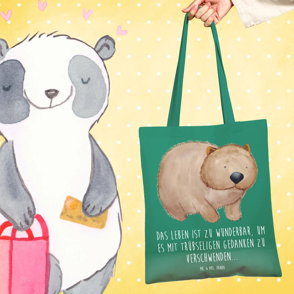 Tote bag Wombat cotton bag, jute bag, pouch, bag, Carrier bag, shopper, shoulder bag, cloth bag, shopping bag, small animals, cute, funny, cute animal motives, hand drawn, small world, funny sayings, good mood, happy, gifts, gift ideas, special gifts, animal lover, card, life is beautiful, Wombat, Australia, motivation, saying