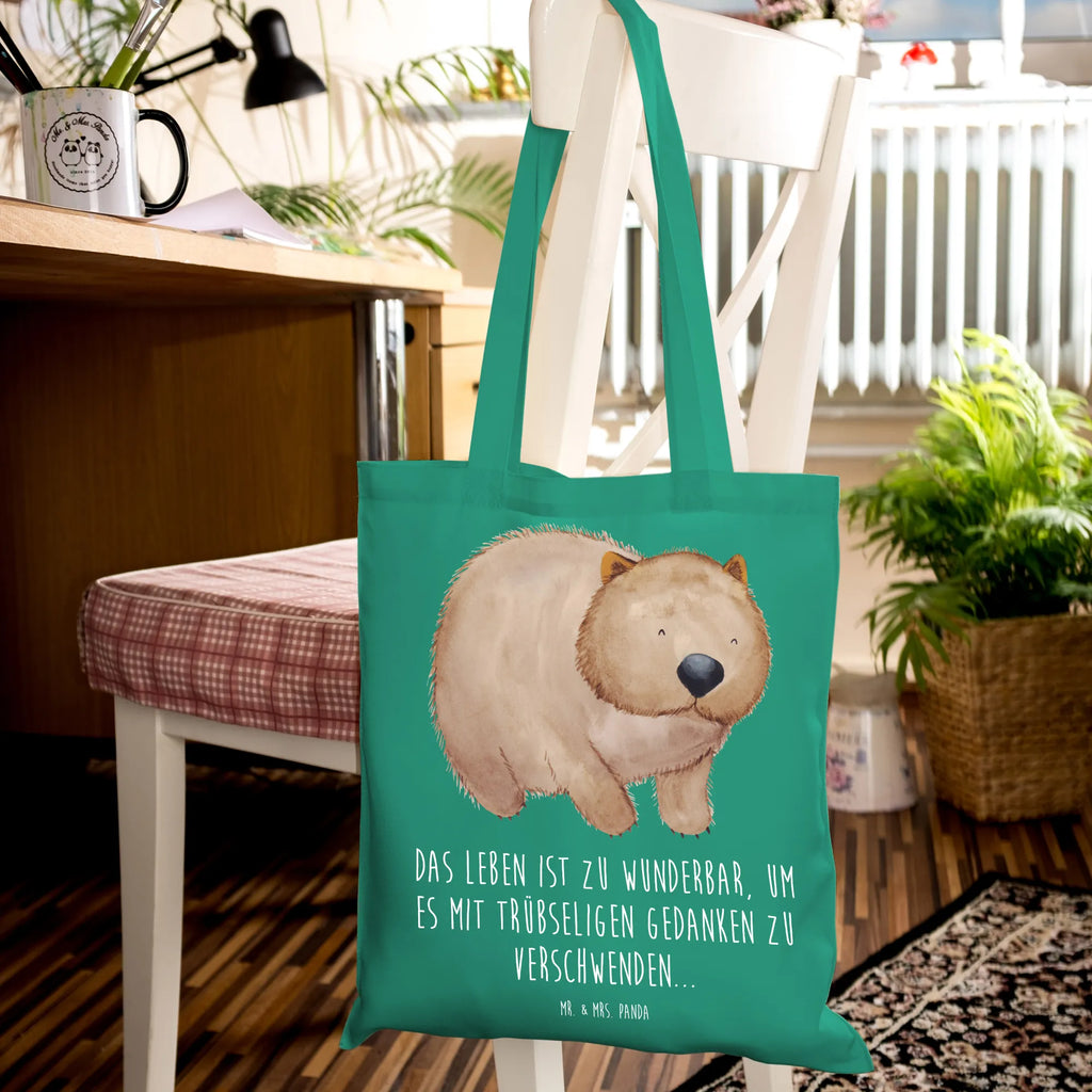 Tote bag Wombat cotton bag, jute bag, pouch, bag, Carrier bag, shopper, shoulder bag, cloth bag, shopping bag, small animals, cute, funny, cute animal motives, hand drawn, small world, funny sayings, good mood, happy, gifts, gift ideas, special gifts, animal lover, card, life is beautiful, Wombat, Australia, motivation, saying