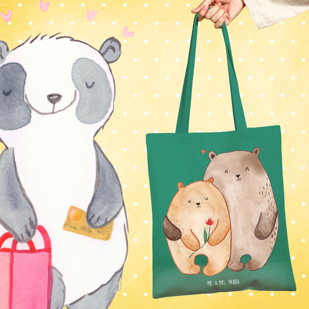Tote bag Bears in love