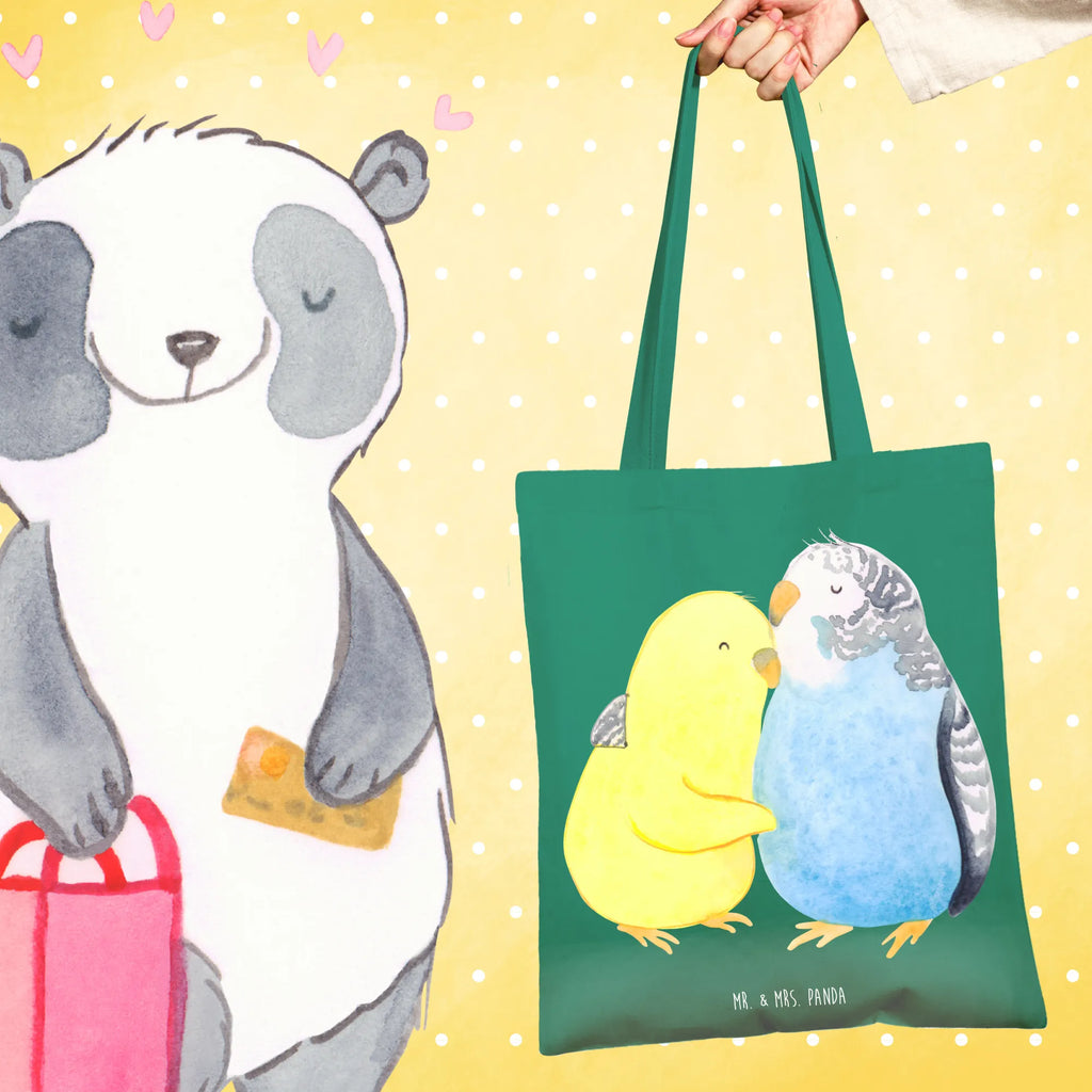 Tote bag Parakeets in love