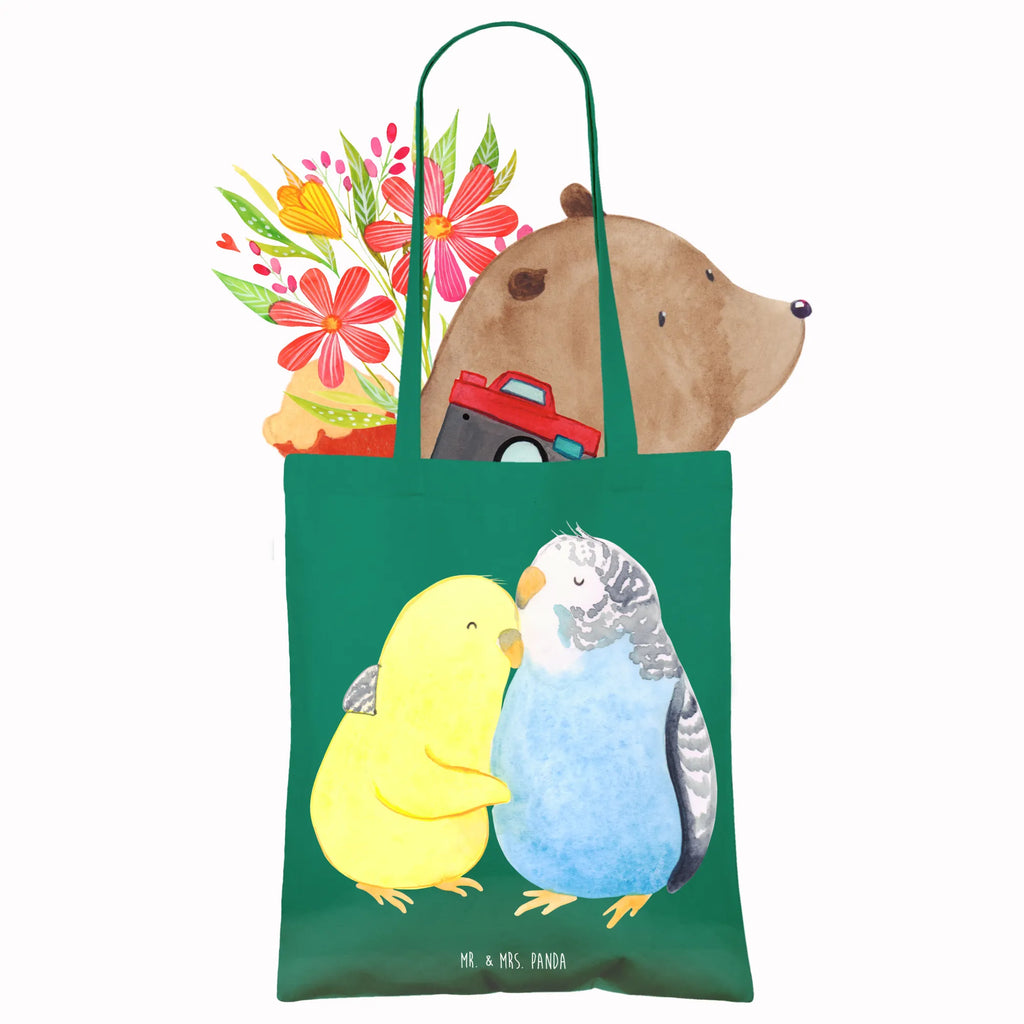 Tote bag Parakeets in love