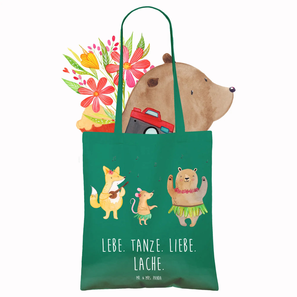 Tote bag forest animals Aloha Einkaufstasche, Stoffbeutel, Jutetasche, Tasche, Umhängetasche, Einkaufstüte, Strandtasche, Schultertasche, Beuteltasche, Badetasche, Beutel, Laptoptasche, Shopper, Tragetasche, Stofftasche, Jutebeutel, Tiermotive, Gute Laune, lustige Sprüche, Tiere, Tanzen, Hase, Bär, Musik, Wald, Lachen, Aloha, Leben, Igel, Waldtiere
