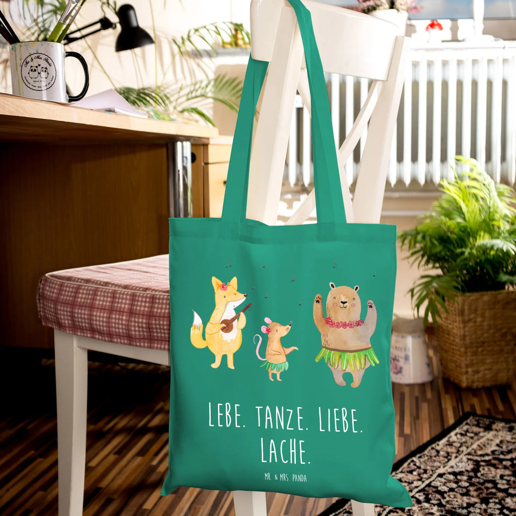 Tote bag forest animals Aloha Einkaufstasche, Stoffbeutel, Jutetasche, Tasche, Umhängetasche, Einkaufstüte, Strandtasche, Schultertasche, Beuteltasche, Badetasche, Beutel, Laptoptasche, Shopper, Tragetasche, Stofftasche, Jutebeutel, Tiermotive, Gute Laune, lustige Sprüche, Tiere, Tanzen, Hase, Bär, Musik, Wald, Lachen, Aloha, Leben, Igel, Waldtiere