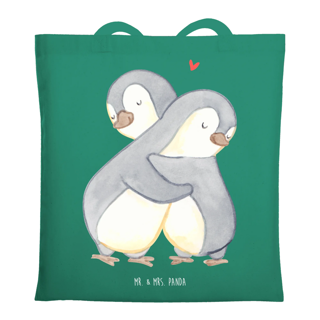 Tragetasche Pinguine Kuscheln Stofftasche, Laptoptasche, Einkaufstasche, Shopper, Umhängetasche, Stoffbeutel, Jutebeutel, Beutel, Strandtasche, Einkaufstüte, Tragetasche, Jutetasche, Badetasche, Tasche, Schultertasche, Beuteltasche, Liebe, Partner, Freund, Freundin, Ehemann, Ehefrau, Heiraten, Verlobung, Heiratsantrag, Liebesgeschenk, Jahrestag, Hocheitstag, Geschenk für Freundin, Geschenk für Frauen, für Ehemann, Liebesbeweis, Mitbringsel, für Männer, Hochzeitstag, Geschenk für Partner, Valentinstag