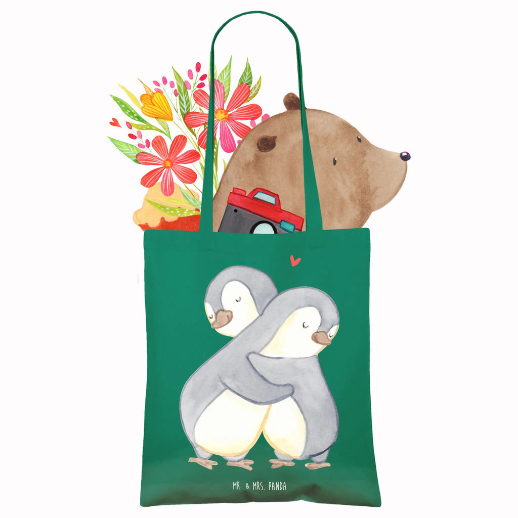 Tragetasche Pinguine Kuscheln Stofftasche, Laptoptasche, Einkaufstasche, Shopper, Umhängetasche, Stoffbeutel, Jutebeutel, Beutel, Strandtasche, Einkaufstüte, Tragetasche, Jutetasche, Badetasche, Tasche, Schultertasche, Beuteltasche, Liebe, Partner, Freund, Freundin, Ehemann, Ehefrau, Heiraten, Verlobung, Heiratsantrag, Liebesgeschenk, Jahrestag, Hocheitstag, Geschenk für Freundin, Geschenk für Frauen, für Ehemann, Liebesbeweis, Mitbringsel, für Männer, Hochzeitstag, Geschenk für Partner, Valentinstag