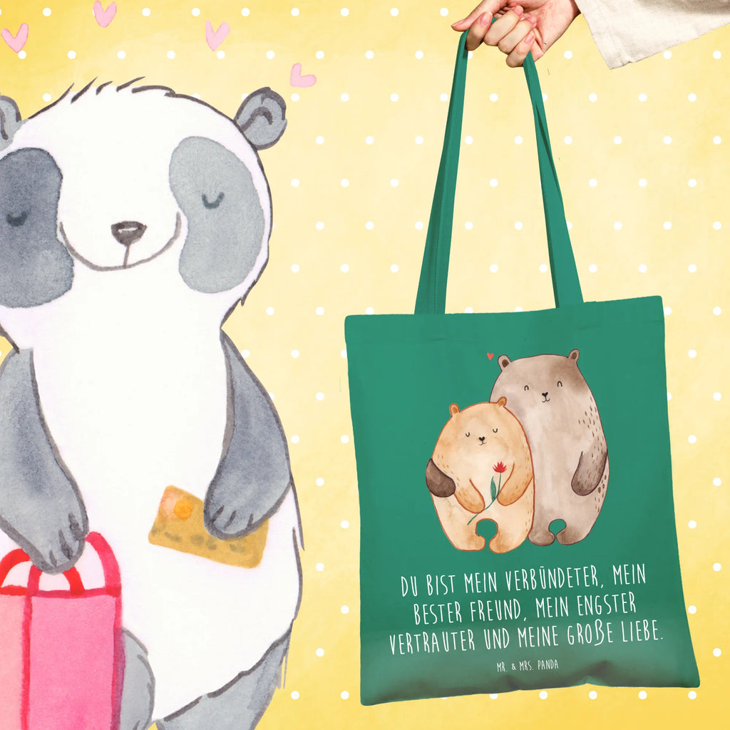 Tote bag Bears in love