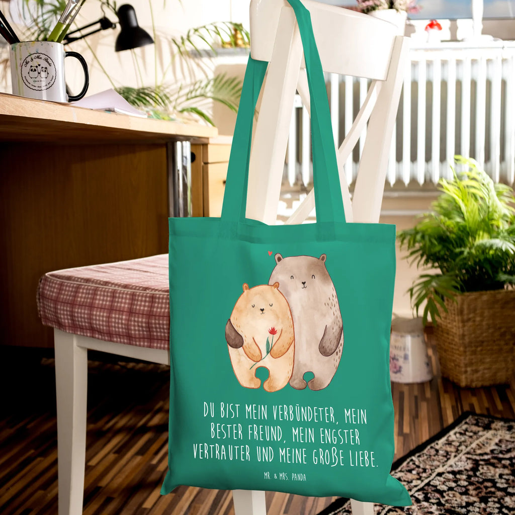 Tote bag Bears in love