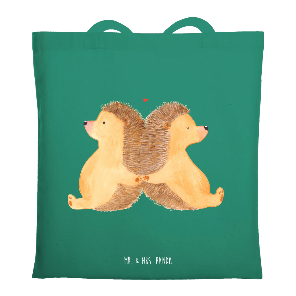 Tote bag Hedgehogs holding hands