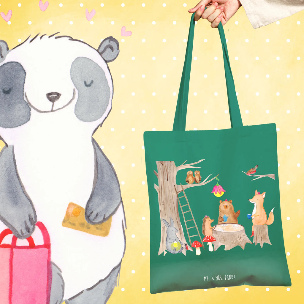 Torba zwierzęta leśne piknik Badetasche, Jutetasche, Tasche, Stofftasche, Tragetasche, Schultertasche, Beuteltasche, Strandtasche, Umhängetasche, Stoffbeutel, Jutebeutel, Shopper, Laptoptasche, Einkaufstasche, Einkaufstüte, Beutel, Tiermotive, Gute Laune, lustige Sprüche, Tiere, Picknick, Fuchs, Hase, Wald, Igel, Eichhörnchen, Maus, Waldtiere