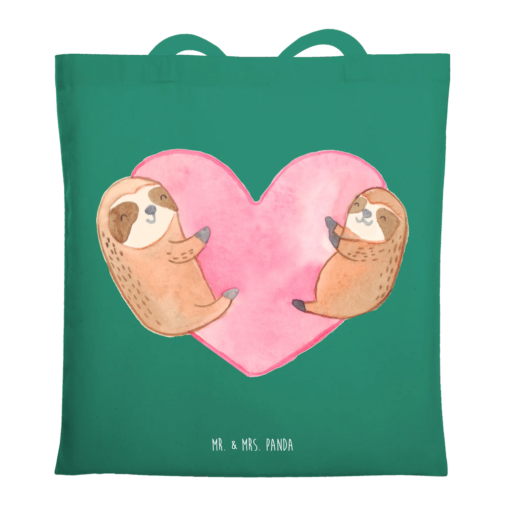 Tragetasche Faultiere Herz Stoffbeutel, Beutel, Schultertasche, Beuteltasche, Umhängetasche, Jutebeutel, Badetasche, Laptoptasche, Strandtasche, Einkaufstüte, Jutetasche, Stofftasche, Shopper, Tragetasche, Einkaufstasche, Tasche, Liebe, Partner, Freund, Freundin, Ehemann, Ehefrau, Heiraten, Verlobung, Heiratsantrag, Liebesgeschenk, Jahrestag, Hocheitstag, Valentinstag, Mitbringsel, für Ehemann, für Männer, Liebesbeweis, Geschenk für Freundin, Hochzeitstag, Geschenk für Partner, Geschenk für Frauen
