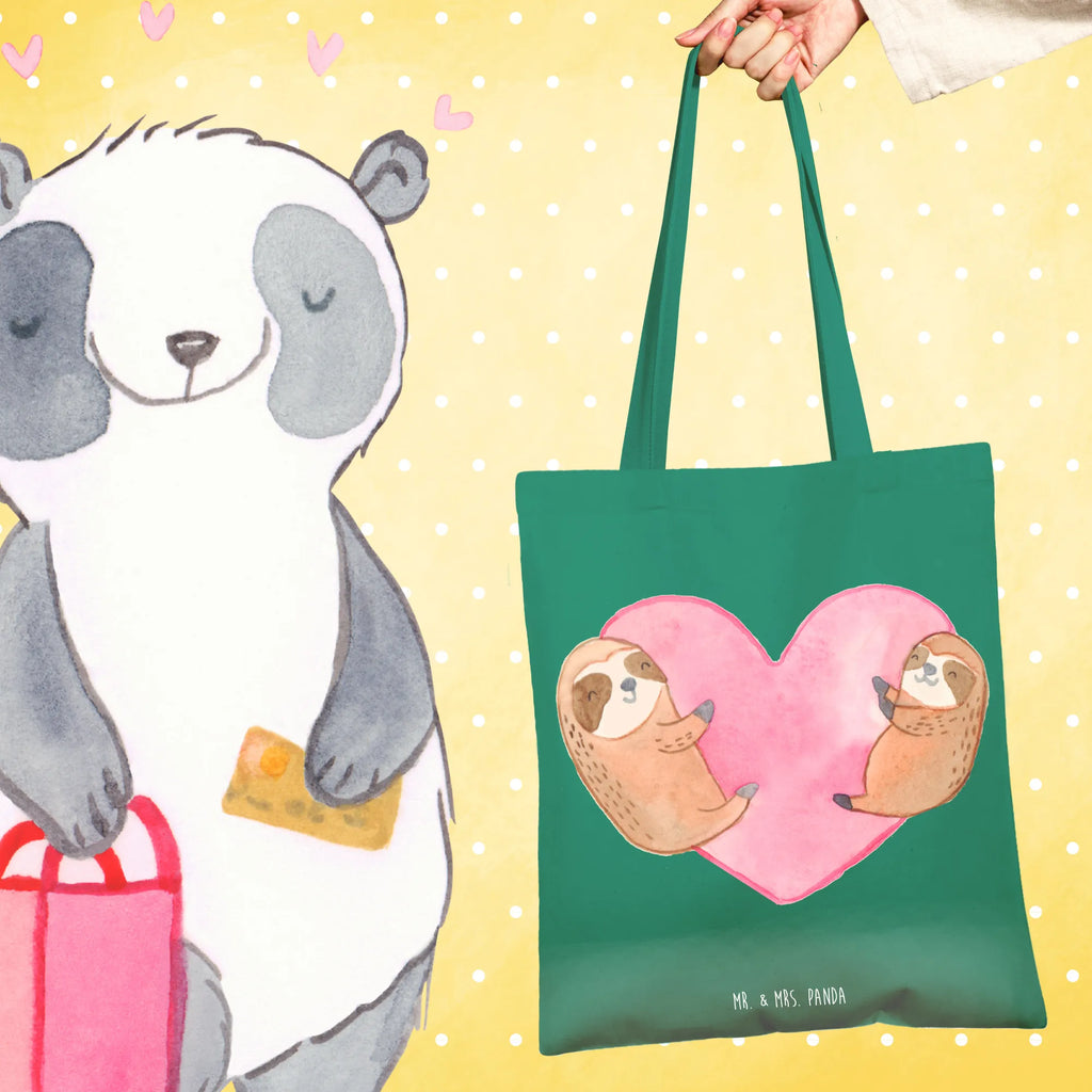 Tragetasche Faultiere Herz Stoffbeutel, Beutel, Schultertasche, Beuteltasche, Umhängetasche, Jutebeutel, Badetasche, Laptoptasche, Strandtasche, Einkaufstüte, Jutetasche, Stofftasche, Shopper, Tragetasche, Einkaufstasche, Tasche, Liebe, Partner, Freund, Freundin, Ehemann, Ehefrau, Heiraten, Verlobung, Heiratsantrag, Liebesgeschenk, Jahrestag, Hocheitstag, Valentinstag, Mitbringsel, für Ehemann, für Männer, Liebesbeweis, Geschenk für Freundin, Hochzeitstag, Geschenk für Partner, Geschenk für Frauen