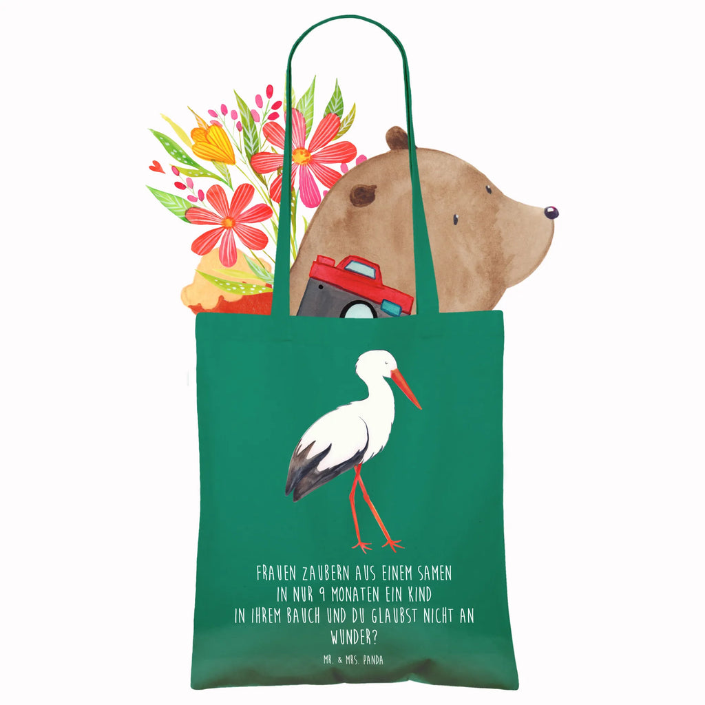 Tote bag Stork Stoffbeutel, Tasche, Laptoptasche, Badetasche, Jutetasche, Stofftasche, Beutel, Jutebeutel, Schultertasche, Beuteltasche, Strandtasche, Tragetasche, Einkaufstasche, Umhängetasche, Shopper, Einkaufstüte, Tiermotive, Gute Laune, lustige Sprüche, Tiere, Mutter werden, Schwangerschaft, Schwanger, Storch, Baby, Mütter, Störche, Mutter, Geburt, Babybauch