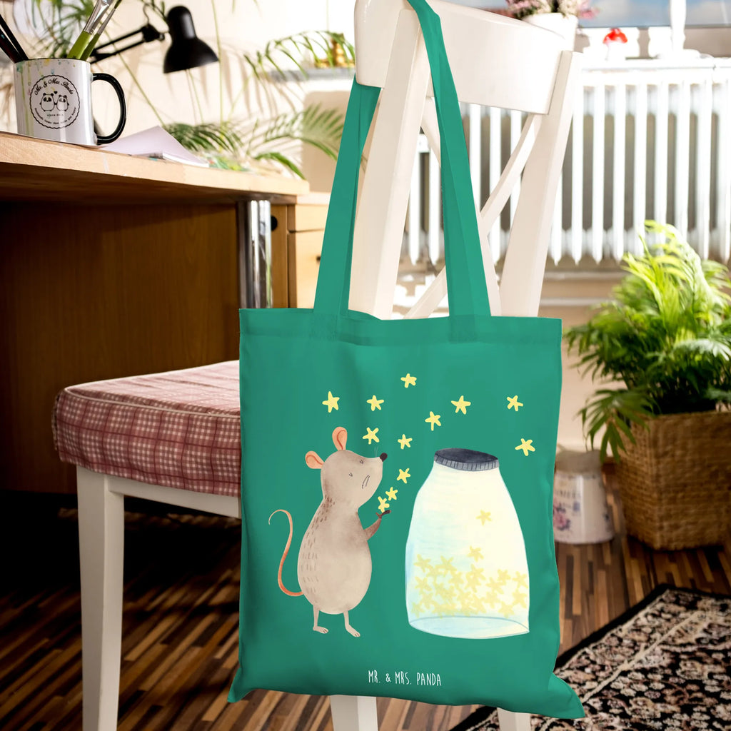 Tote bag Mouse Stars Umhängetasche, Tasche, Beuteltasche, Stoffbeutel, Jutetasche, Strandtasche, Beutel, Einkaufstüte, Shopper, Tragetasche, Laptoptasche, Jutebeutel, Stofftasche, Schultertasche, Einkaufstasche, Badetasche, Tiermotive, Gute Laune, lustige Sprüche, Tiere, Geburt, Taufgeschenk, Kind, Maus, Sterne, Taufe, erstes Kind, Kindergeburtstag, Hoffnung, Träume, Schwangerschaft, Wunsch, Geburtstag