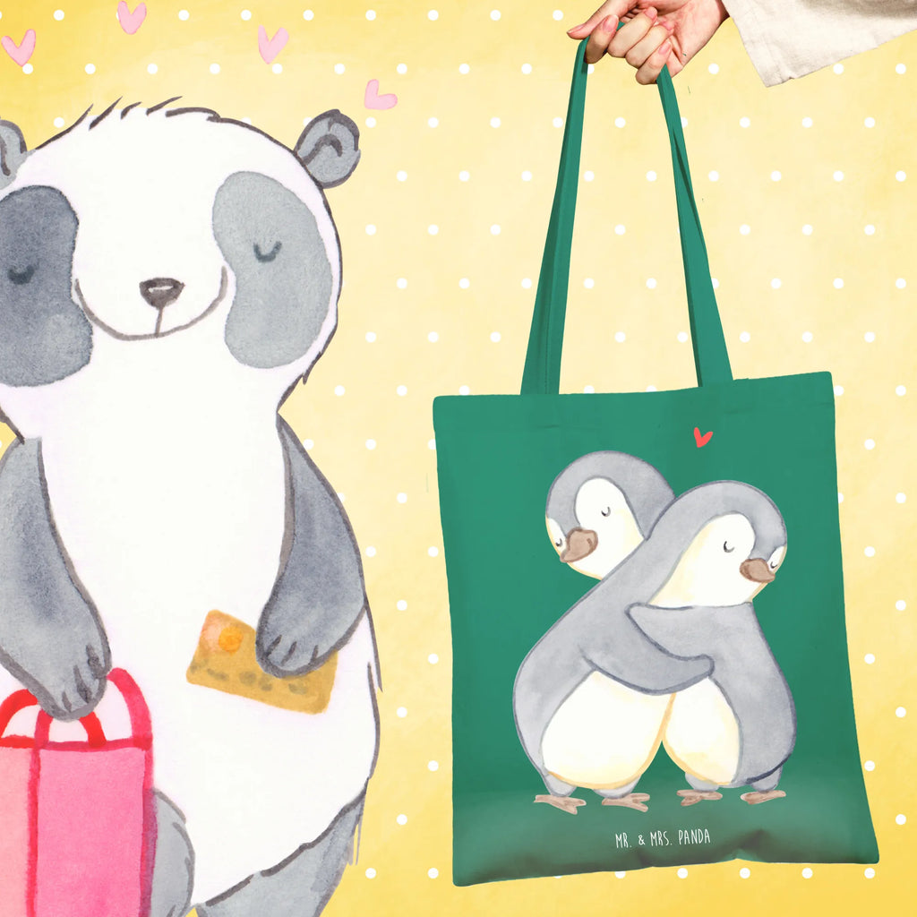 Tote bag penguins Cuddle Strandtasche, Einkaufstüte, Beutel, Beuteltasche, Shopper, Umhängetasche, Laptoptasche, Einkaufstasche, Stofftasche, Jutetasche, Jutebeutel, Tasche, Tragetasche, Schultertasche, Stoffbeutel, Badetasche, Liebe, Partner, Freund, Freundin, Ehemann, Ehefrau, Heiraten, Verlobung, Heiratsantrag, Liebesgeschenk, Jahrestag, Hocheitstag, Valentinstag, Hochzeitstag, Geschenk für Frauen, Geschenk für Freundin, Mitbringsel, für Männer, für Ehemann, Geschenk für Partner, Liebesbeweis