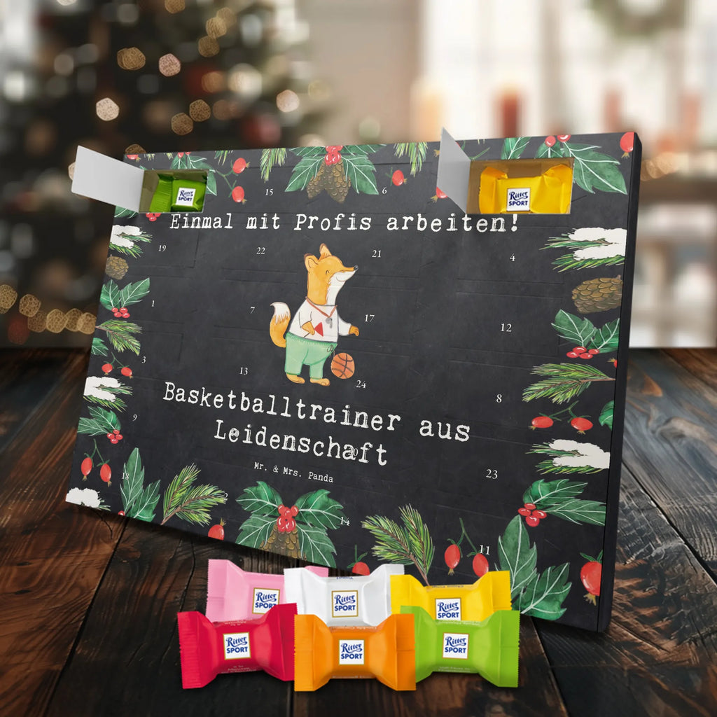 Chocolate advent calendar Basketball coach Passion gift, sayings, gift idea, best, farewell gift, passing exam, anniversary, retirement, promotion, job start, profession