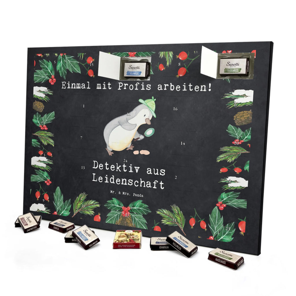 Chocolate advent calendar Detective passion gift, sayings, gift idea, best, farewell gift, passing exam, anniversary, retirement, promotion, job start, profession