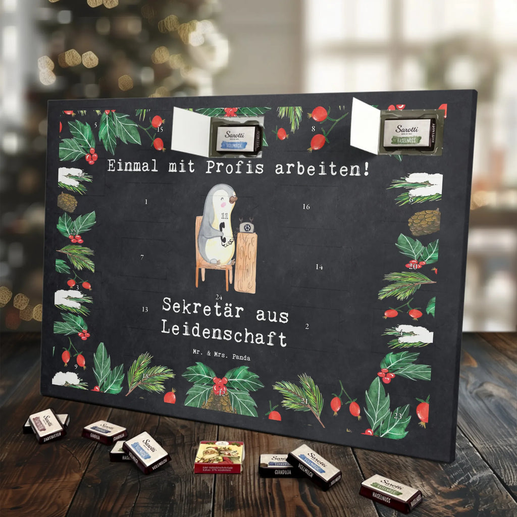 Chocolate advent calendar Secretary Passion gift, sayings, gift idea, best, farewell gift, passing exam, anniversary, retirement, promotion, job start, profession