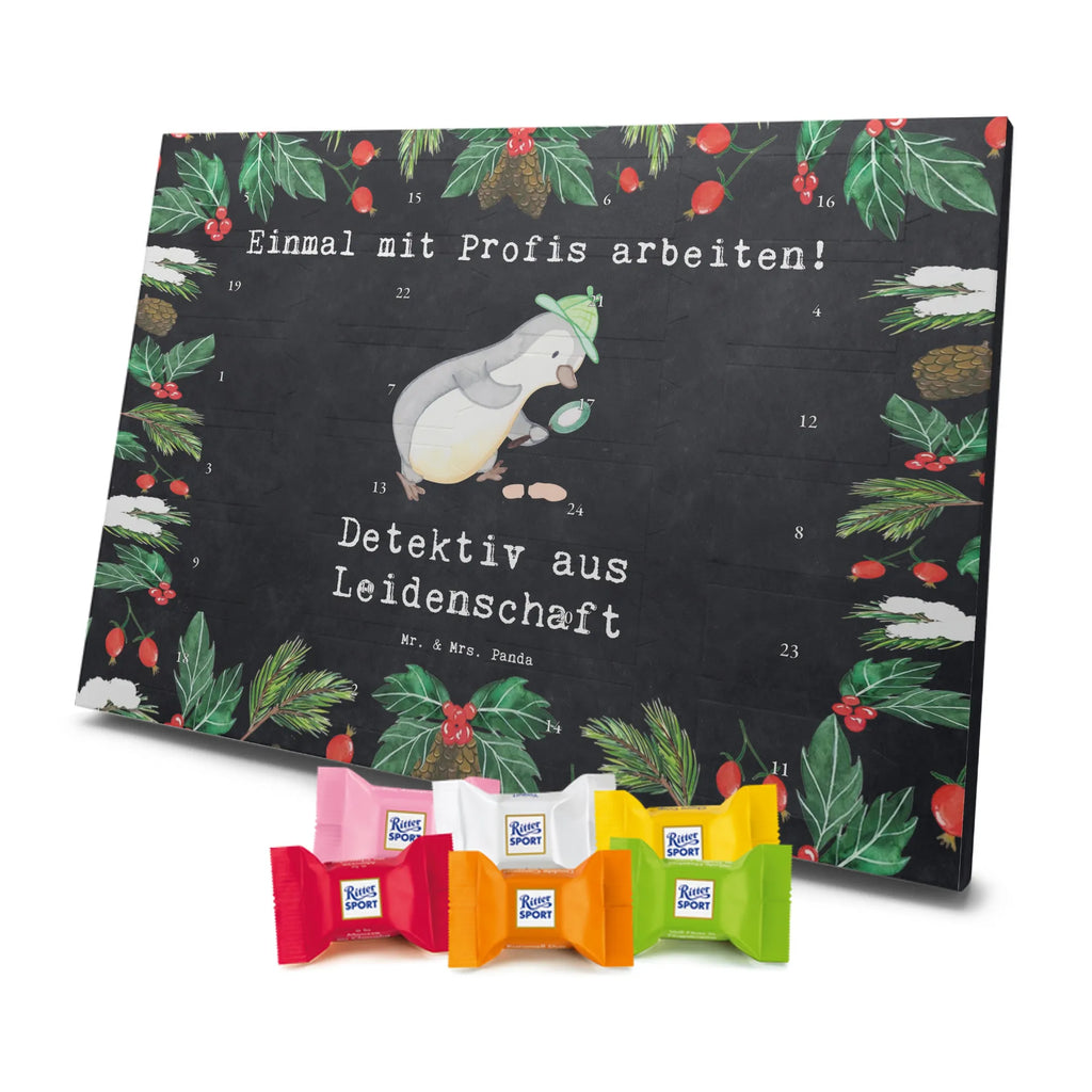 Chocolate advent calendar Detective passion gift, sayings, gift idea, best, farewell gift, passing exam, anniversary, retirement, promotion, job start, profession