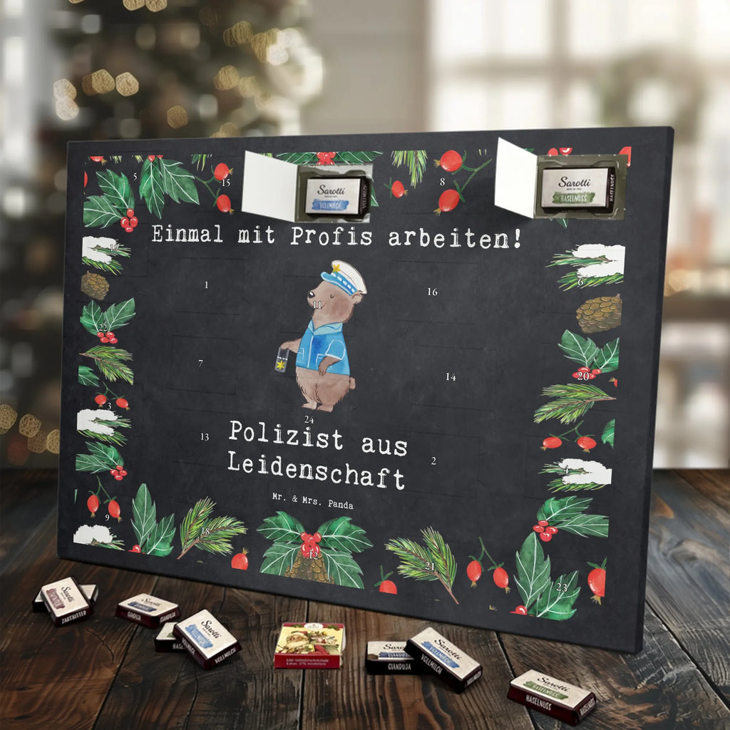 Chocolate advent calendar policeman Passion gift, sayings, gift idea, best, farewell gift, passing exam, anniversary, retirement, promotion, job start, profession