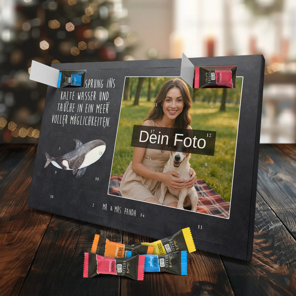 Personalisierter Schoko Foto Adventskalender Orca Personalisierter Schoko Foto Adventskalender, Meerestiere, Urlaub, Meer, Büro, Startup, Neustart, Orca, Motivation, Orcas, Selbstliebe, Killerwal, Arbeit, Möglichkeiten, Wal
