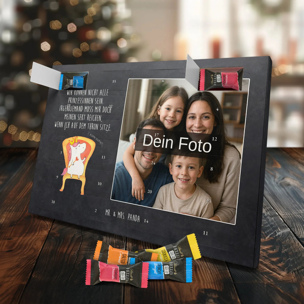 Personalisierter Schoko Foto Adventskalender Einhorn König Personalisierter Schoko Foto Adventskalender, Unicorn, Einhorn, Einhörner, Einhorn Deko, Kaiser, Präsident, Prinzessin, König, Bundeskanzler, Herrscher, Krone