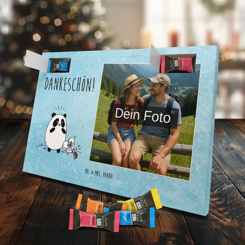Personalisierter Schoko Foto Adventskalender Panda Dankeschön Personalisierter Schoko Foto Adventskalender