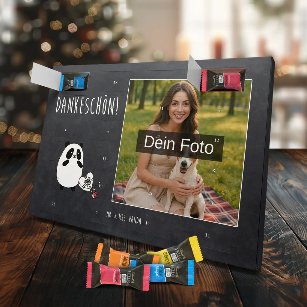 Personalisierter Schoko Foto Adventskalender Panda Dankeschön Personalisierter Schoko Foto Adventskalender