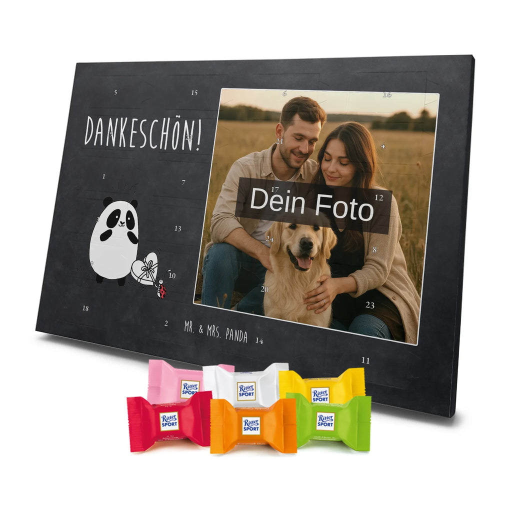 Personalisierter Schoko Foto Adventskalender Panda Dankeschön Personalisierter Schoko Foto Adventskalender