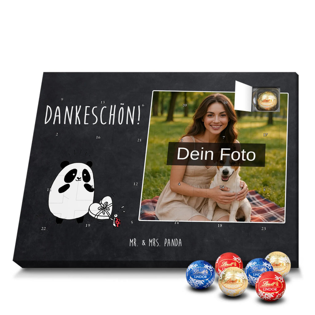 Personalisierter Schoko Foto Adventskalender Panda Dankeschön Personalisierter Schoko Foto Adventskalender