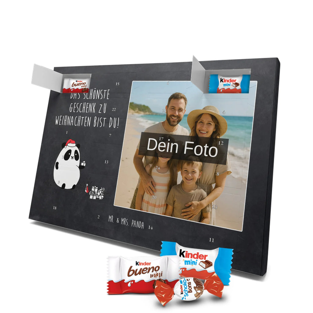  Panda Prezent świąteczny Personalisierter Schoko Foto Adventskalender