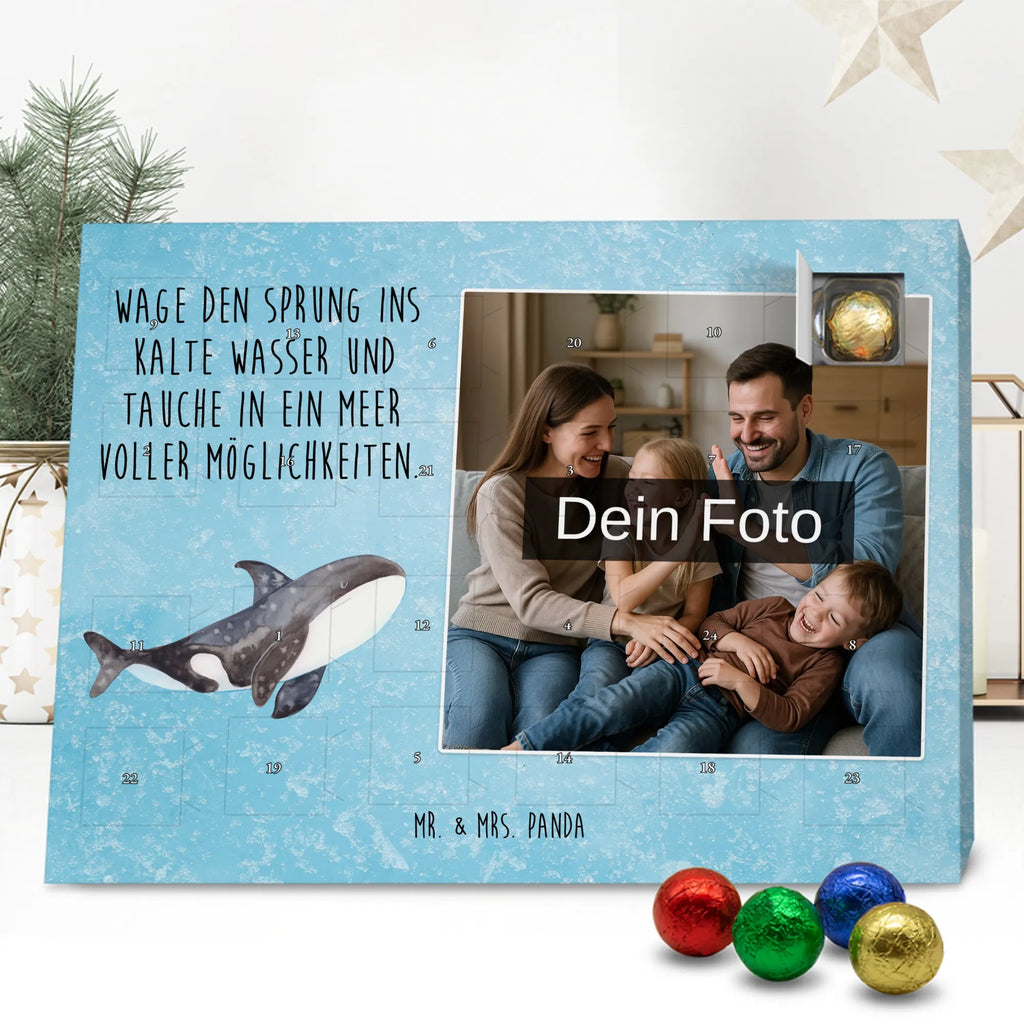 Personalisierter Schoko Foto Adventskalender Orca Personalisierter Schoko Foto Adventskalender, Meerestiere, Urlaub, Meer, Büro, Startup, Neustart, Orca, Motivation, Orcas, Selbstliebe, Killerwal, Arbeit, Möglichkeiten, Wal