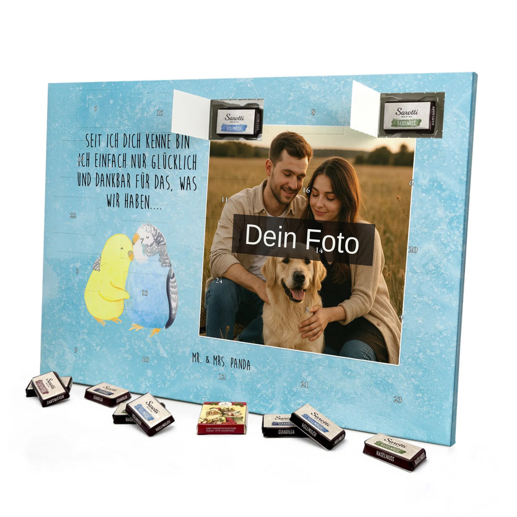 Personalisierter Schoko Foto Adventskalender Wellensittich Liebe Personalisierter Schoko Foto Adventskalender, Partner, Ehemann, Freundin, Ehefrau, Liebesgeschenk, Freund, Hocheitstag, Jahrestag, Heiratsantrag, Verlobung, Liebe, Heiraten, Kuscheln, Vögel, Nähe, Vertrauen, Wellensittich