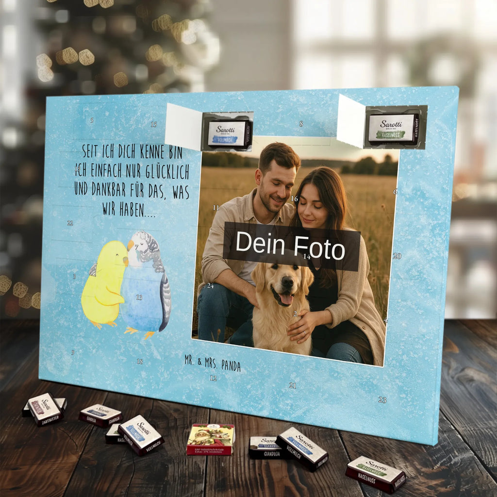 Personalisierter Schoko Foto Adventskalender Wellensittich Liebe Personalisierter Schoko Foto Adventskalender, Partner, Ehemann, Freundin, Ehefrau, Liebesgeschenk, Freund, Hocheitstag, Jahrestag, Heiratsantrag, Verlobung, Liebe, Heiraten, Kuscheln, Vögel, Nähe, Vertrauen, Wellensittich