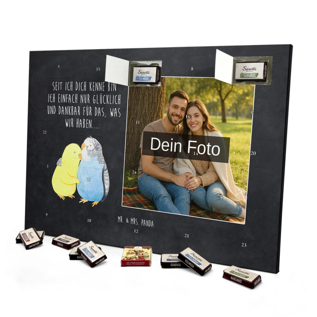Personalisierter Schoko Foto Adventskalender Wellensittich Liebe Personalisierter Schoko Foto Adventskalender, Partner, Ehemann, Freundin, Ehefrau, Liebesgeschenk, Freund, Hocheitstag, Jahrestag, Heiratsantrag, Verlobung, Liebe, Heiraten, Kuscheln, Vögel, Nähe, Vertrauen, Wellensittich