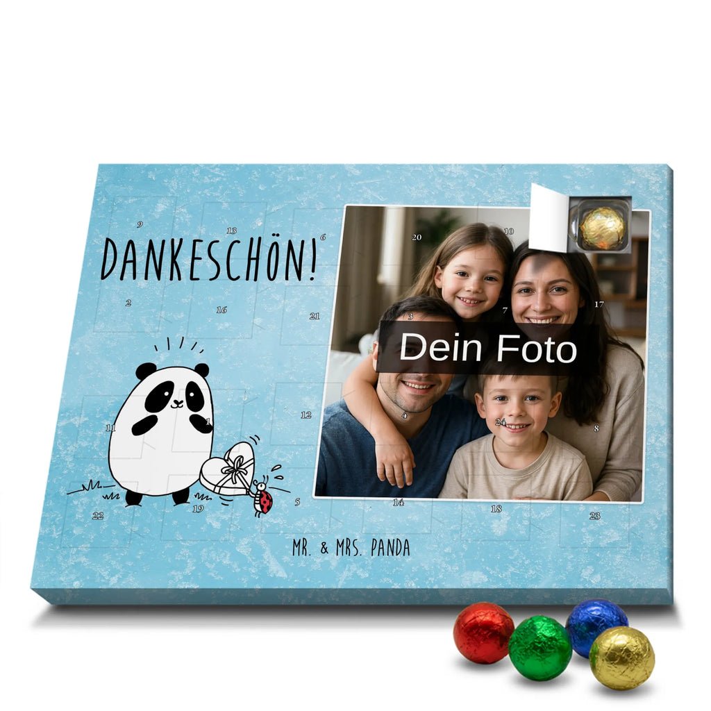 Personalisierter Schoko Foto Adventskalender Panda Dankeschön Personalisierter Schoko Foto Adventskalender
