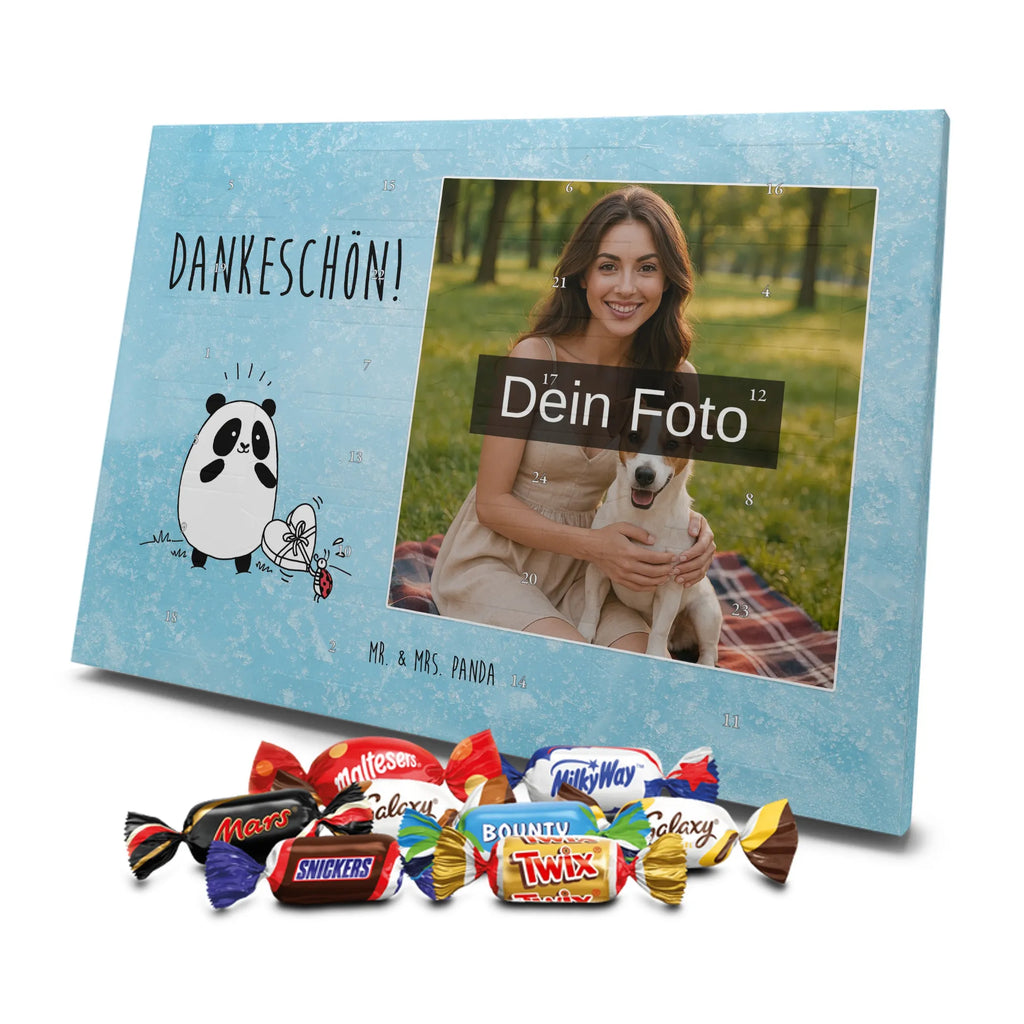 Personalisierter Schoko Foto Adventskalender Panda Dankeschön Personalisierter Schoko Foto Adventskalender