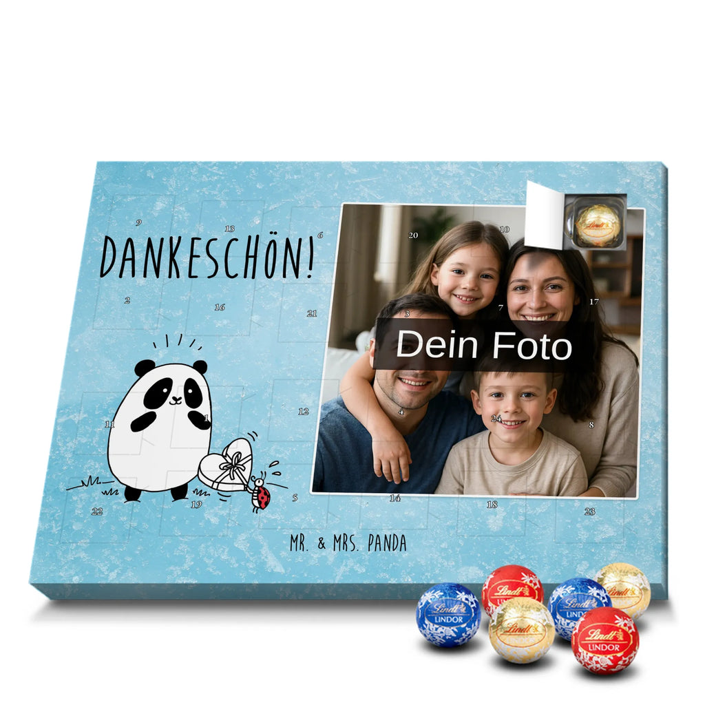Personalisierter Schoko Foto Adventskalender Panda Dankeschön Personalisierter Schoko Foto Adventskalender